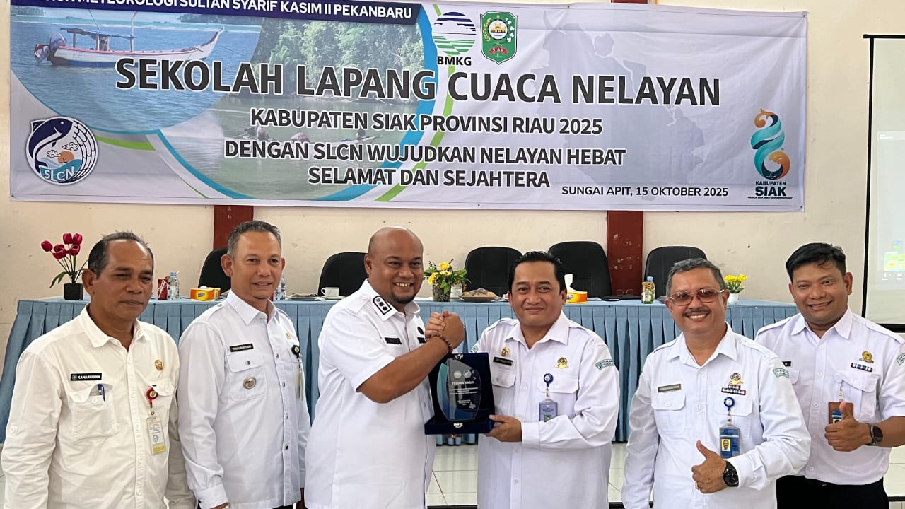 BMKG dan Forkopimda Siak Perkuat Literasi Cuaca Maritim Melalui Sekolah Lapang Cuaca Nelayan